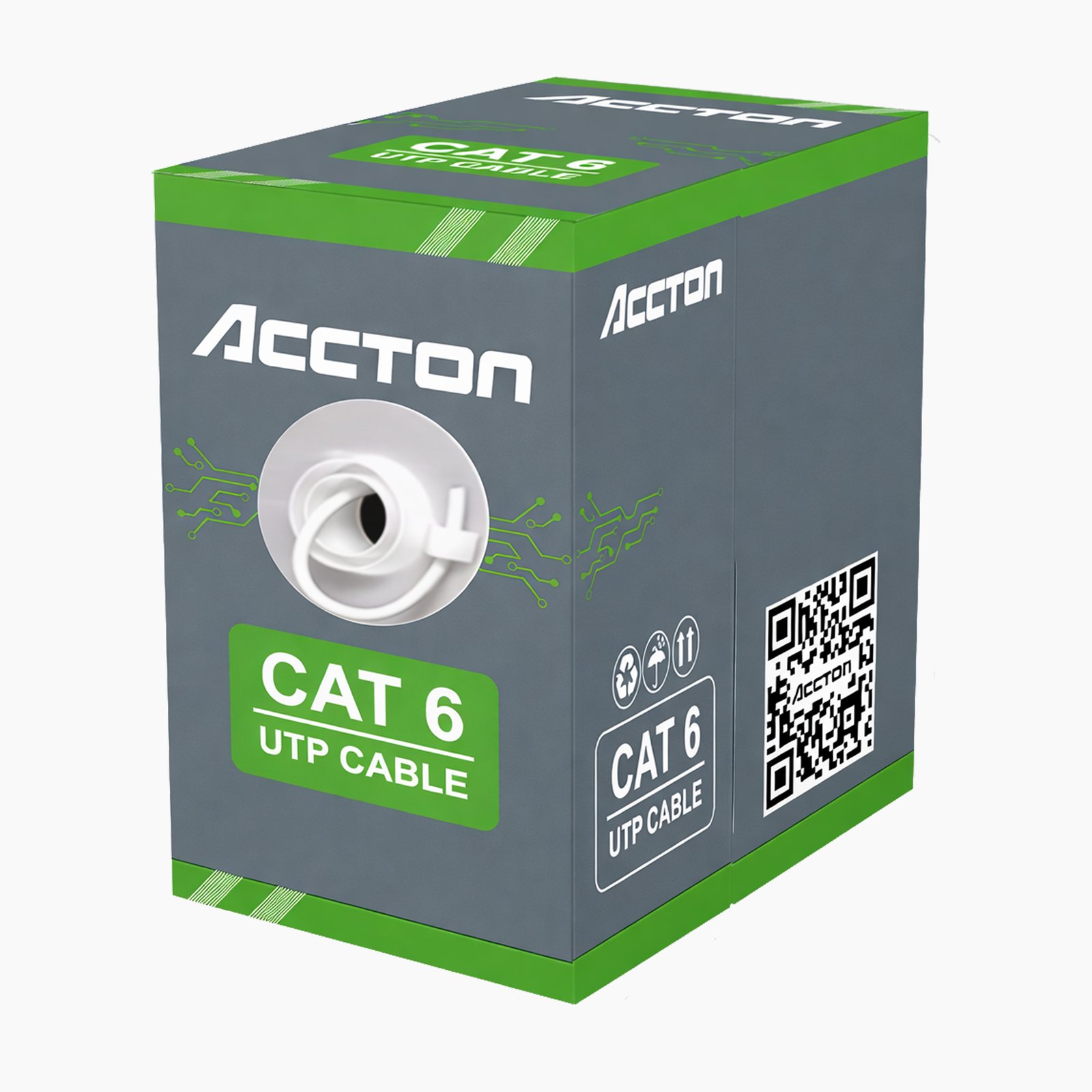 accton cat 6 green AS-PFM923-CAT6U-w (WHITE) - Image 1