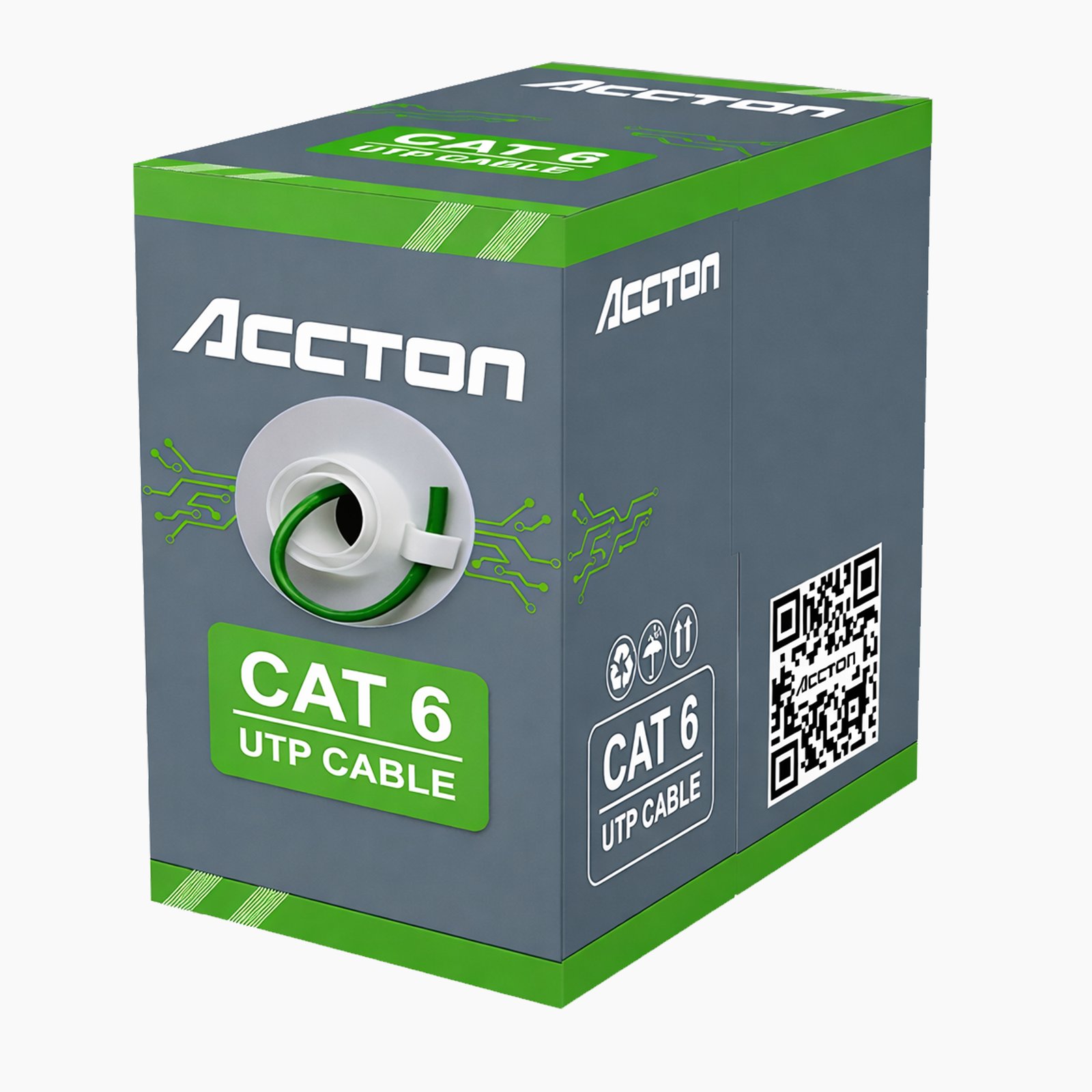 accton cat 6 green1 AS-PFM923-CAT6U-G - Image 1
