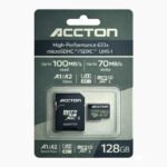 Accton 128GB High-Performance 633x microSDXC UHS-I | Up to 100MB/s